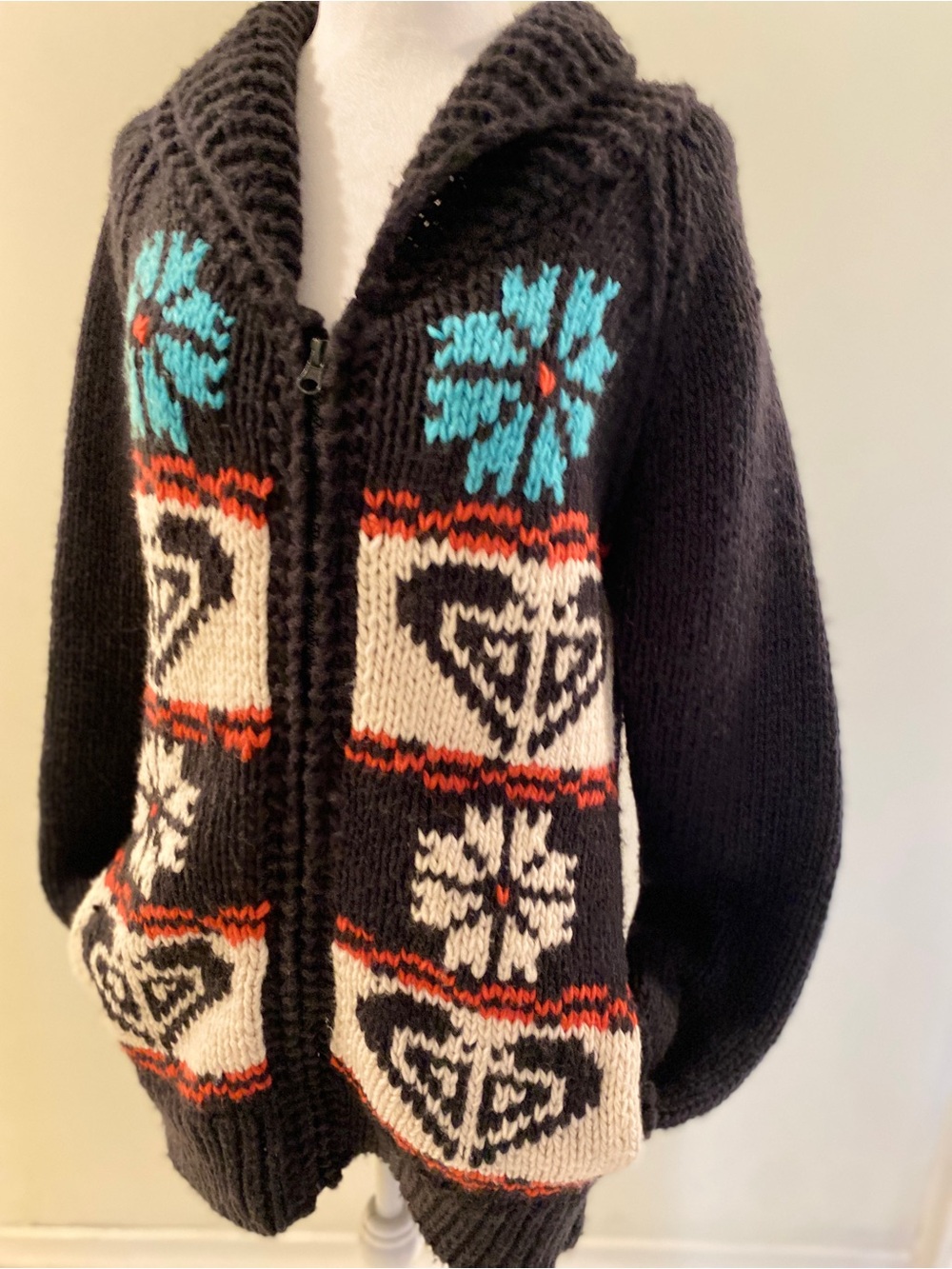 Roxy Y2K Cowichan Zip Sweater - Fair Isle Knit - Picture 2 of 9